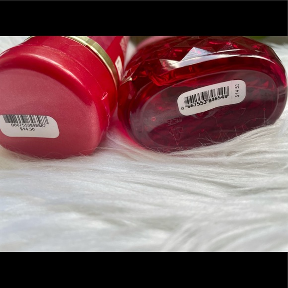 Forever Red Bath & Body Works Body Cream Shower Gel Pomegranate Vanilla Rum - Picture 3 of 4
